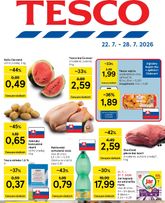 Tesco leták platný od stredy 22.07.