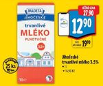 Jihočeské trvanlivé mléko plnotučné 1 l
