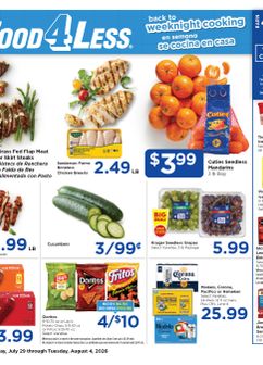 Food 4 Less weekly ad from Wednesday 07/29