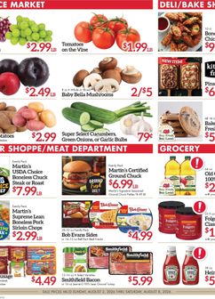 Martin's Super Markets weekly ad from Sunday 08/02