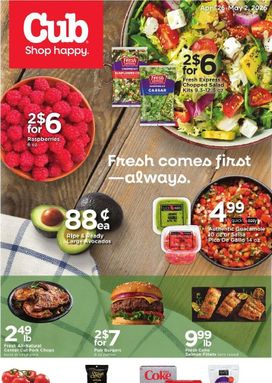 Cub weekly ad from Sunday 04/26