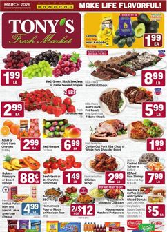 Tony's Fresh Market weekly ad from Wednesday 03/18
