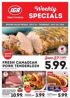 IGA Stores weekly ad from Friday 07/24