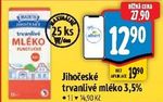 Jihočeské trvanlivé mléko polotučné 1 l