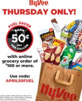 Hy Vee - Online Grocery Fuel Saver
