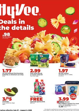 Hy Vee weekly ad from Monday 07/27