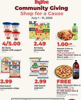 Hy Vee - Community Giving - Shop for a Cause