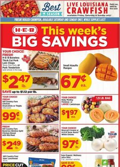 H-E-B weekly ad from Wednesday 03/25