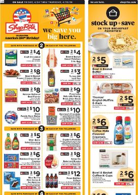 ShopRite weekly ad from Friday 04/24