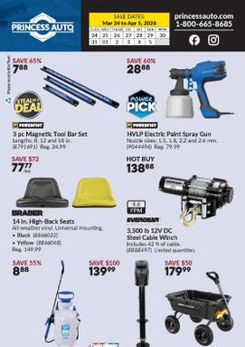 Princess Auto flyer from Tuesday 03-24