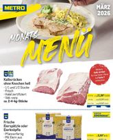 Metro - Monats-Menü
