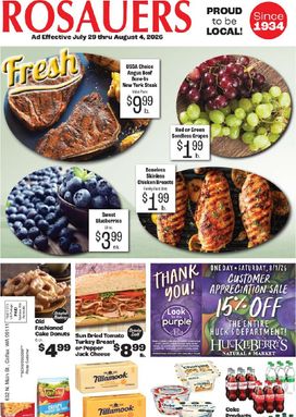 Rosauers weekly ad from Wednesday 07/29