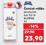 Čerstvé mléko plnotučné 1 l