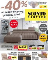 Sconto nábytek leták od středy 22.04.