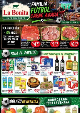 La Bonita weekly ad from Wednesday 06/10