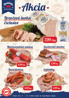 Domäsko leták platný od stredy 01.07.