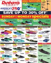 Dunham's Sports weekly ad from Saturday 05/16