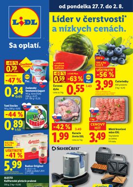 Lidl leták platný od pondelka 27.07.