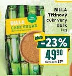 Billa třtinový cukr very dark 1 kg