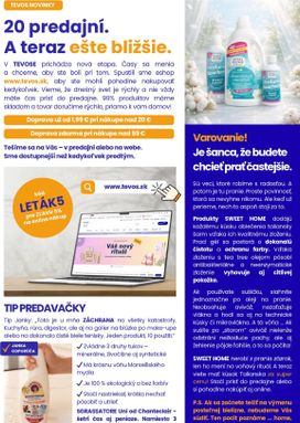 TEVOS drogérie leták platný od utorka 03.03.
