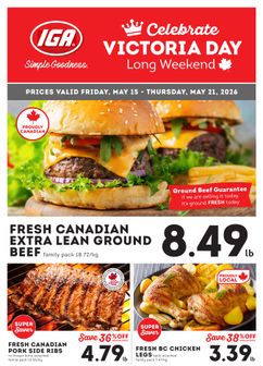 IGA Stores weekly ad from Friday 05/15