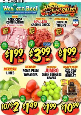 Western Beef weekly ad from Thursday 07/23