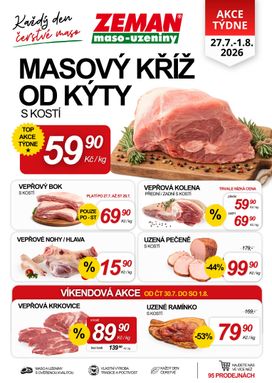 Prodejny Zeman leták od pondělí 27.07.