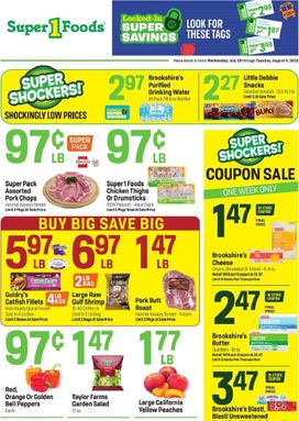 Super 1 Foods weekly ad from Wednesday 07/29