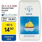 Korunní cukr krystal 1 kg