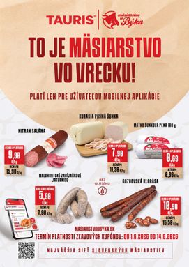 Tauris - Nakupujte ešte výhodnejšie s mobilnou aplikáciou
