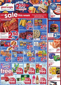 Giant Eagle weekly ad from Thursday 06/25