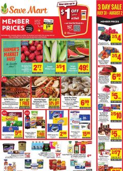 Save Mart weekly ad from Wednesday 07/29