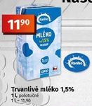 Trvanlivé mléko polotučné 1 l