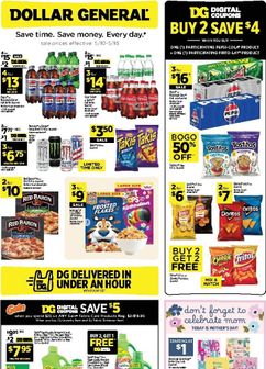 Dollar General weekly ad from Sunday 05/10