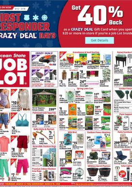 Ocean State Job Lot weekly ad from Thursday 03/12