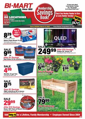 Bi-Mart weekly ad from Tuesday 03/10