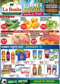 La Bonita weekly ad from Wednesday 06/24
