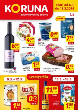 Koruna leták platný od piatku 06.03.