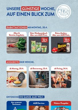 Aldi Süd Německo leták od pondělí 20.04.