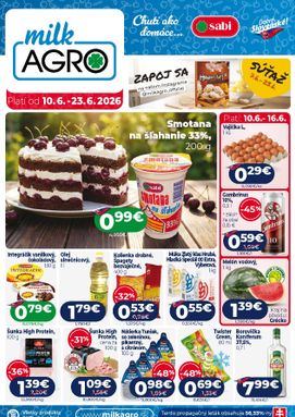 Milk Agro leták platný od stredy 10.06.