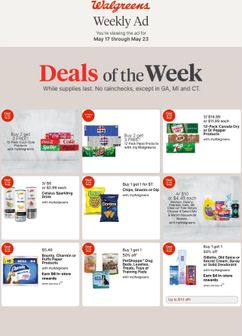 Walgreens weekly ad from Sunday 05/17