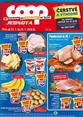 COOP Jednota leták platný od štvrtka 23.07.