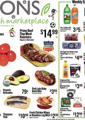Jons weekly ad from Wednesday 06/10