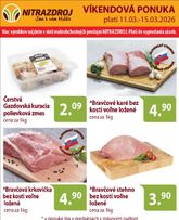 Nitrazdroj - Víkendové ceny