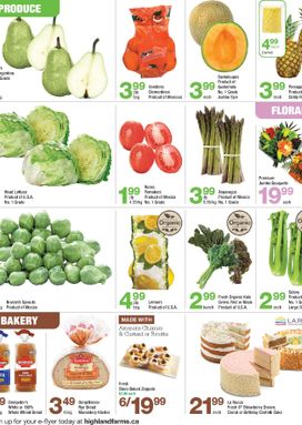 Highland Farms flyer from Thursday 03-19