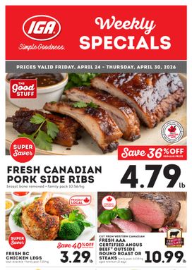 IGA Stores weekly ad from Friday 04/24