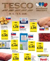 Tesco leták platný od stredy 29.04.