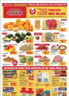 El Rancho weekly ad from Wednesday 03/18