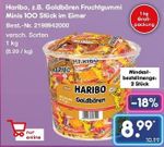 Haribo, z.B. Goldbären Fruchtgummi Minis 1 kg
