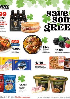 Fareway weekly ad from Monday 03/09